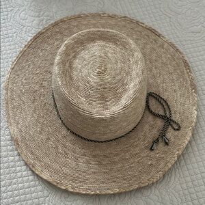 L*Space Tan Wide-Brimmed Sun Hat